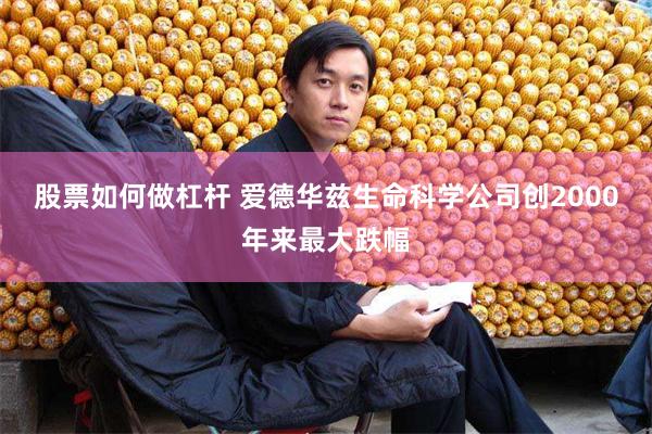 股票如何做杠杆 爱德华兹生命科学公司创2000年来最大跌幅