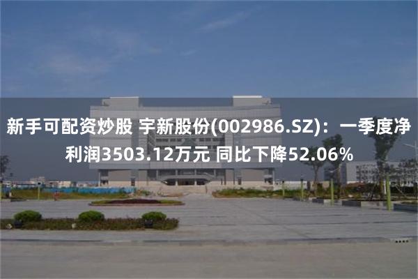 新手可配资炒股 宇新股份(002986.SZ)：一季度净利润3503.12万元 同比下降52.06%