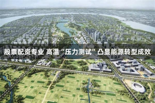 股票配资专业 高温“压力测试”凸显能源转型成效