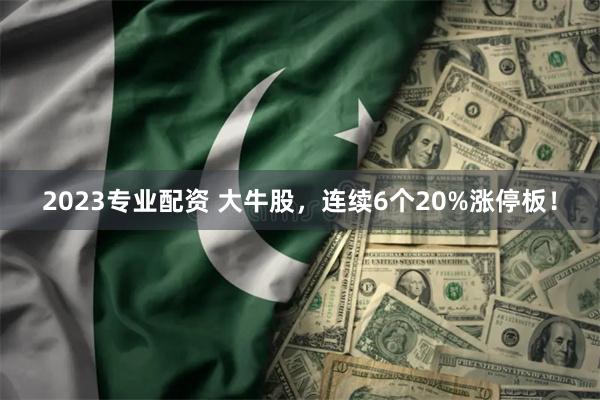 2023专业配资 大牛股，连续6个20%涨停板！